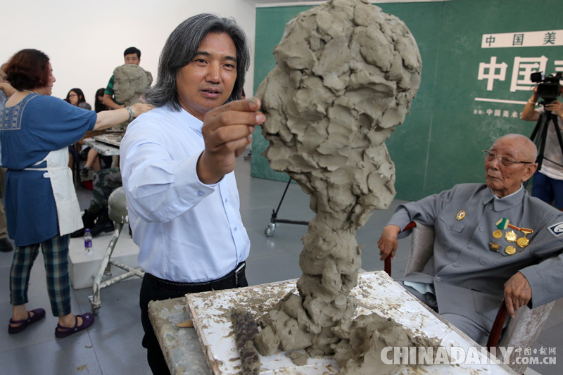 此次塑像活动为中国美术馆雕塑工作坊第五期.